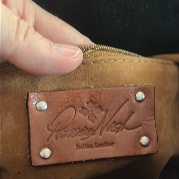 Patricia Nash Black Leather Tooled Western Black Leather Bag EUC - Picture 3 of 7